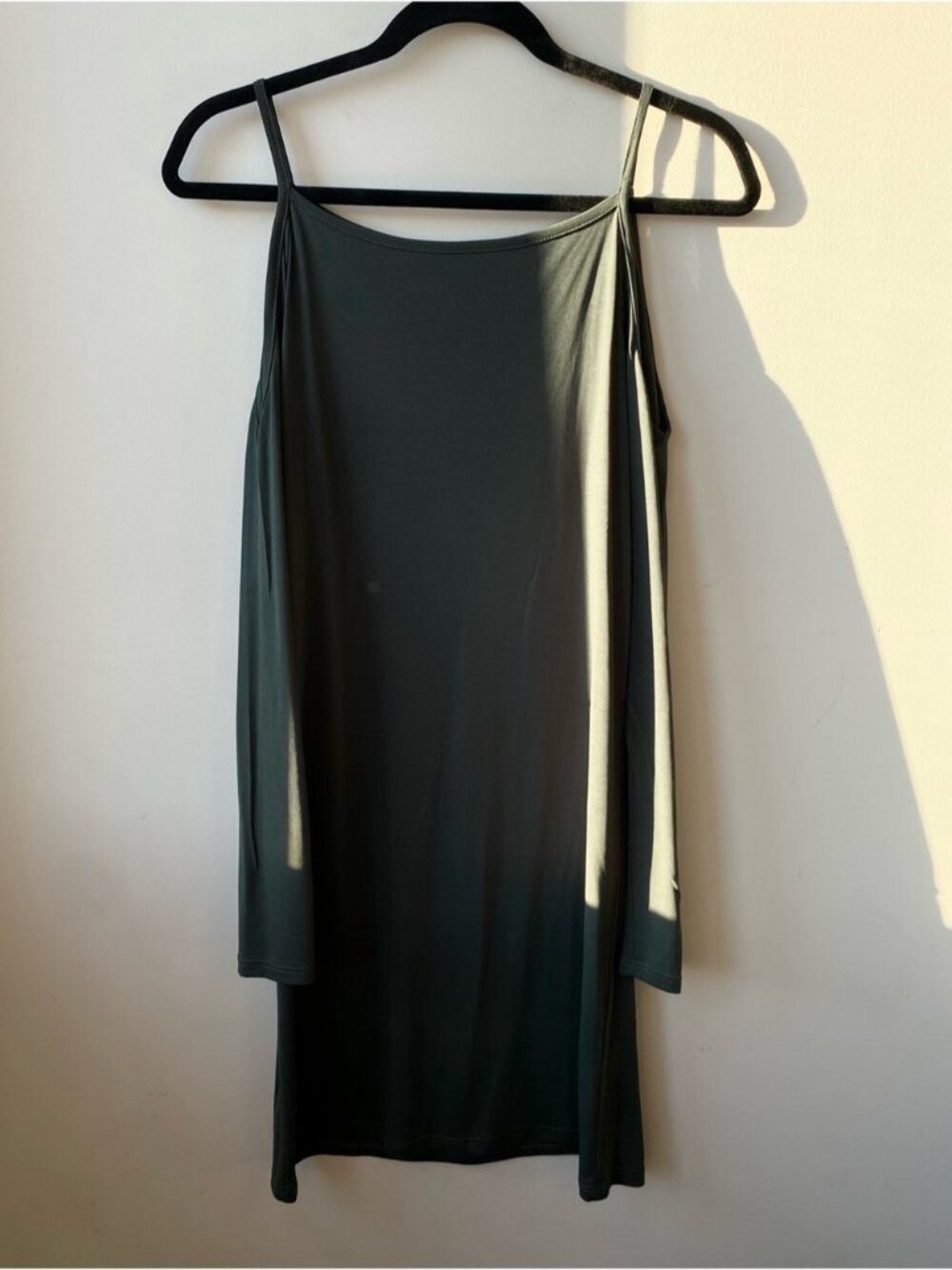 GILBERT Cold Shoulder Casual Dress in Green - Picture 6 of 13